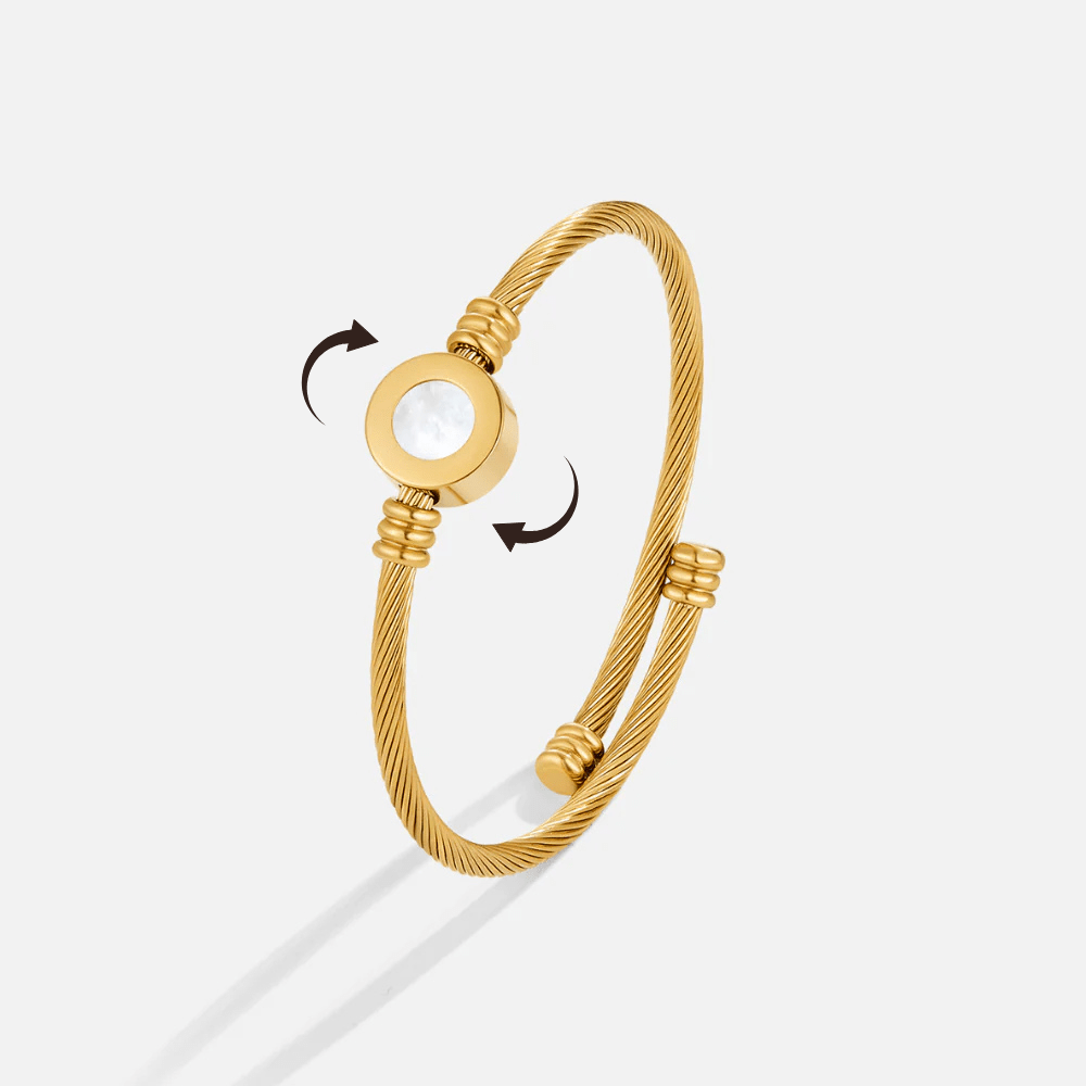Melinda Gold Rotatable Armreif Alma
