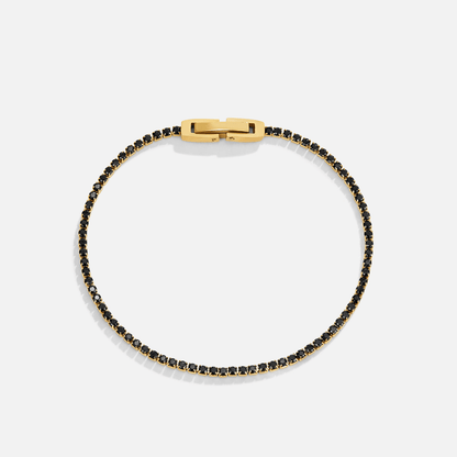 Midnight Black Kristall Armband Alma