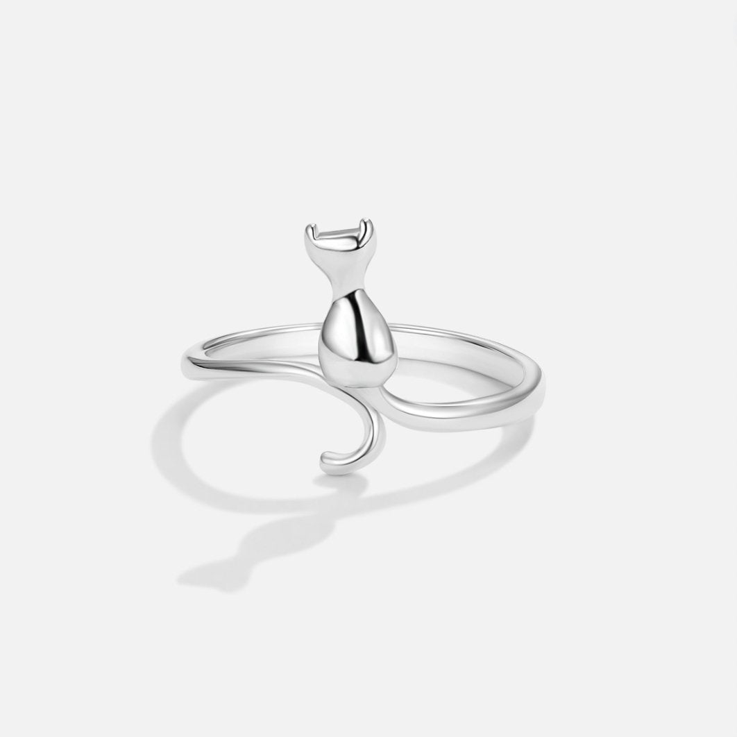Midnight Cat Silber Ring Alma