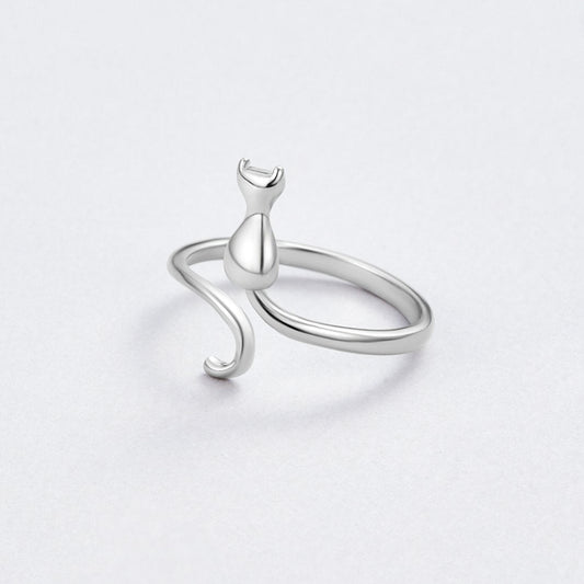 Midnight Cat Silber Ring Alma