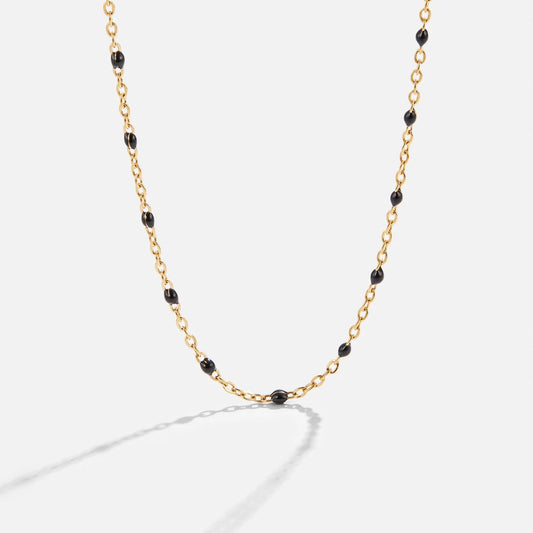 Mila Black Perlenhalskette Alma