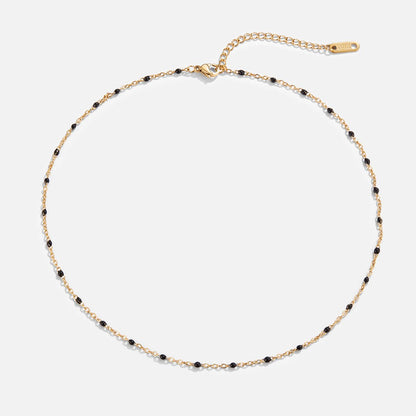 Mila Black Perlenhalskette Alma