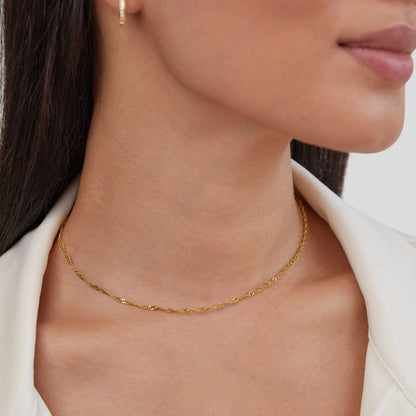 Mila Twist Gold Ketten Halskette Alma
