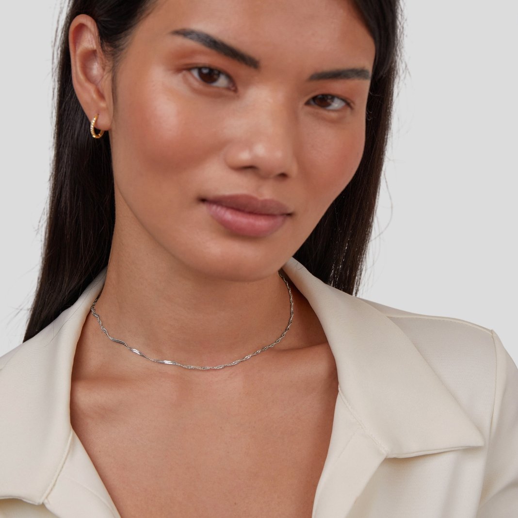 Mila Twist Silber Ketten Halskette Alma