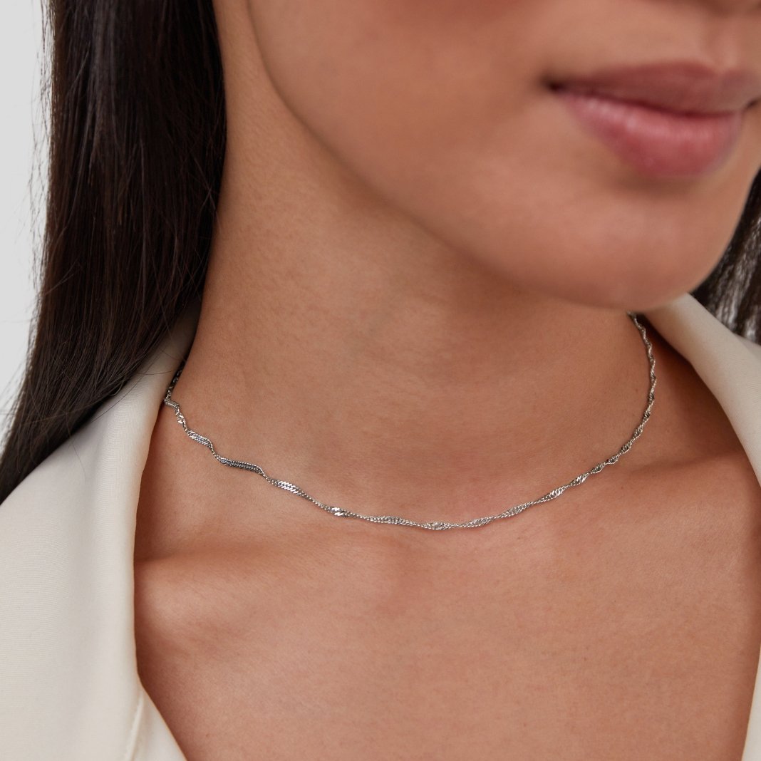 Mila Twist Silber Ketten Halskette Alma