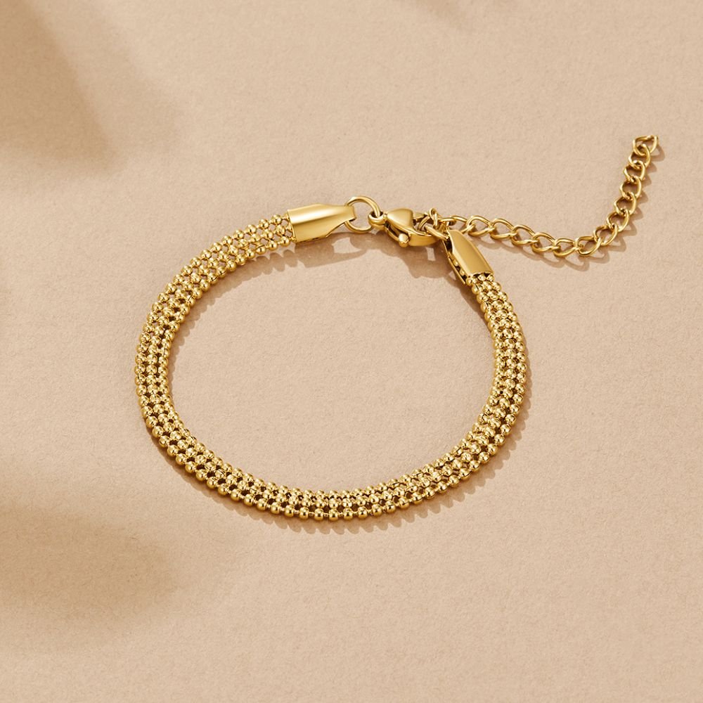 Milan Gold Perlen Ketten Armband Alma