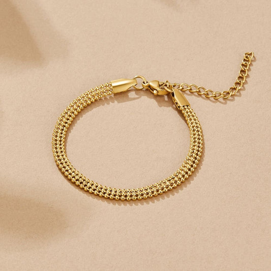 Milan Gold Perlen Ketten Armband Alma