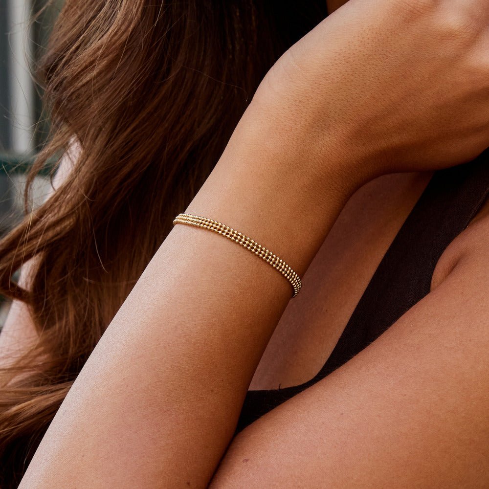 Milan Gold Perlen Ketten Armband Alma