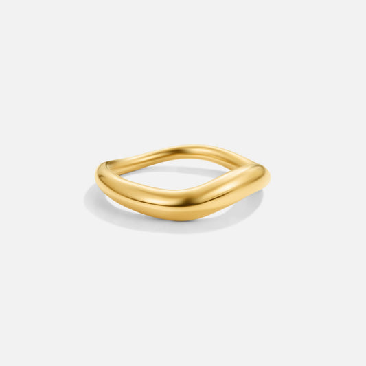 Mina Gold Welle Ring Alma