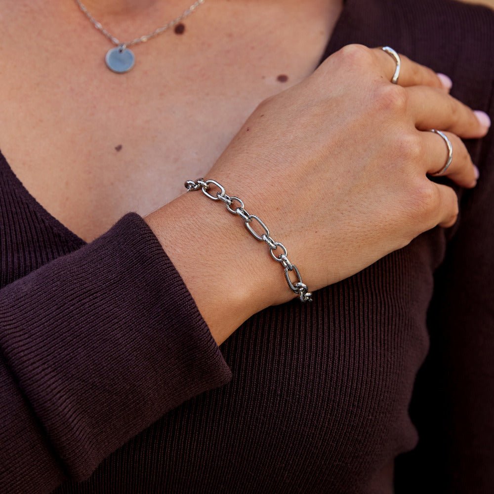 Miriam Chunky Silber Armband Alma
