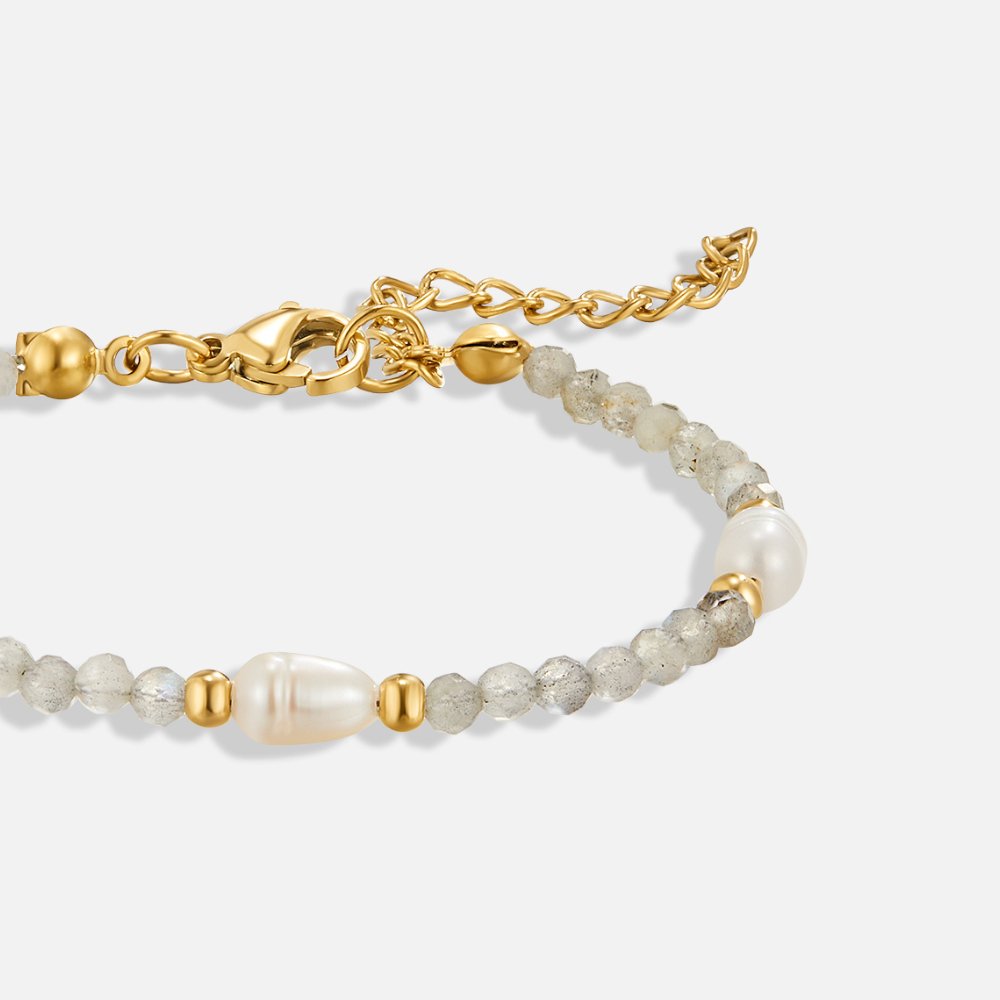 Mondstein & Perlen Perlenarmband Alma
