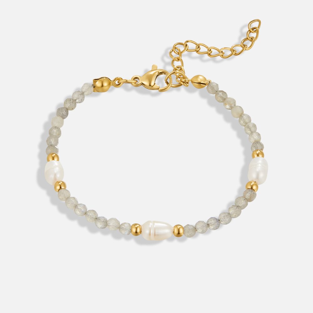 Mondstein & Perlen Perlenarmband Alma