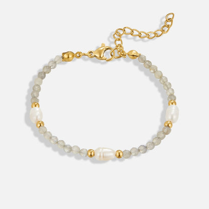 Mondstein & Perlen Perlenarmband Alma