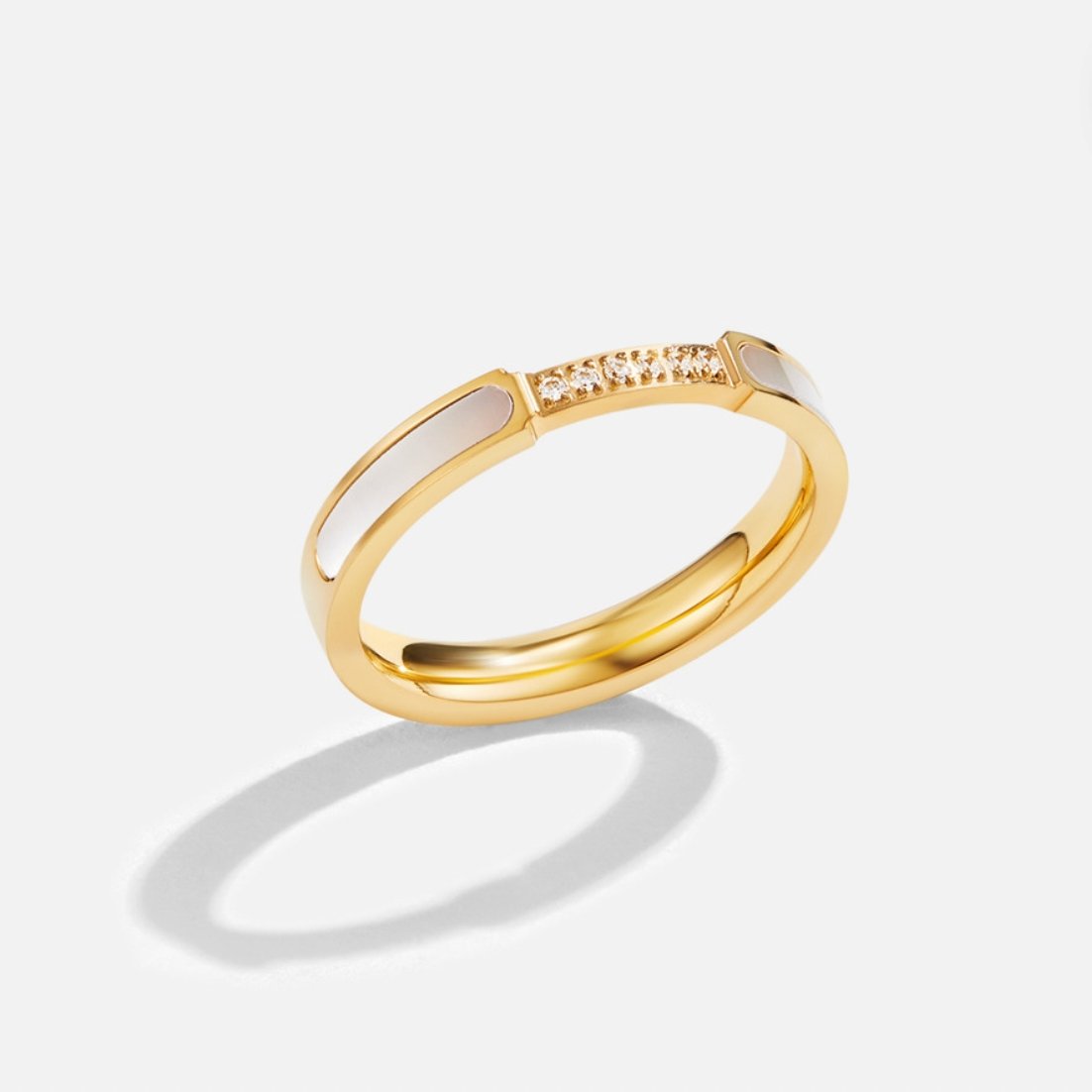 Mother Of Perlen & Kristall Ring Alma