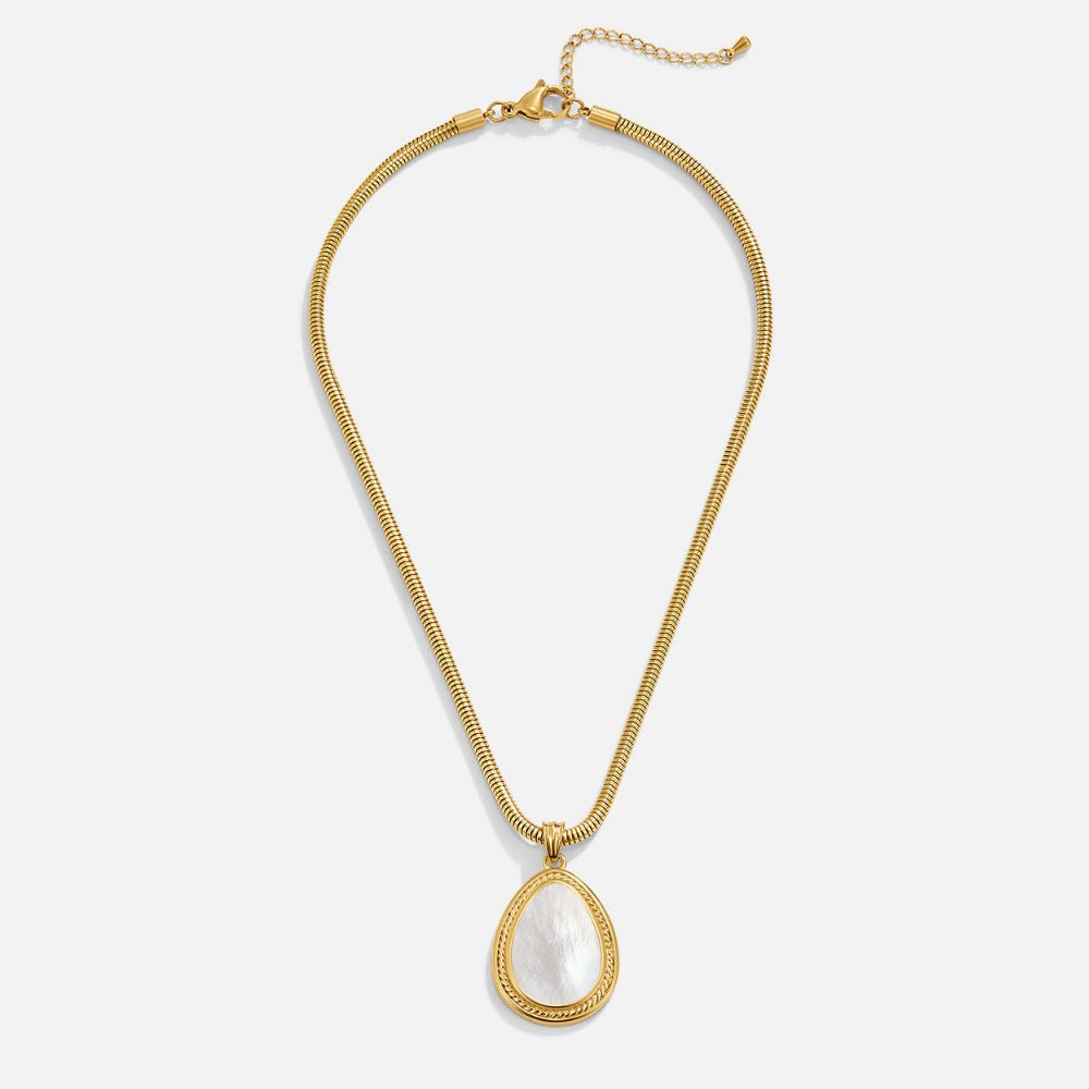 Mother Of Perlen Teardrop Halskette Alma