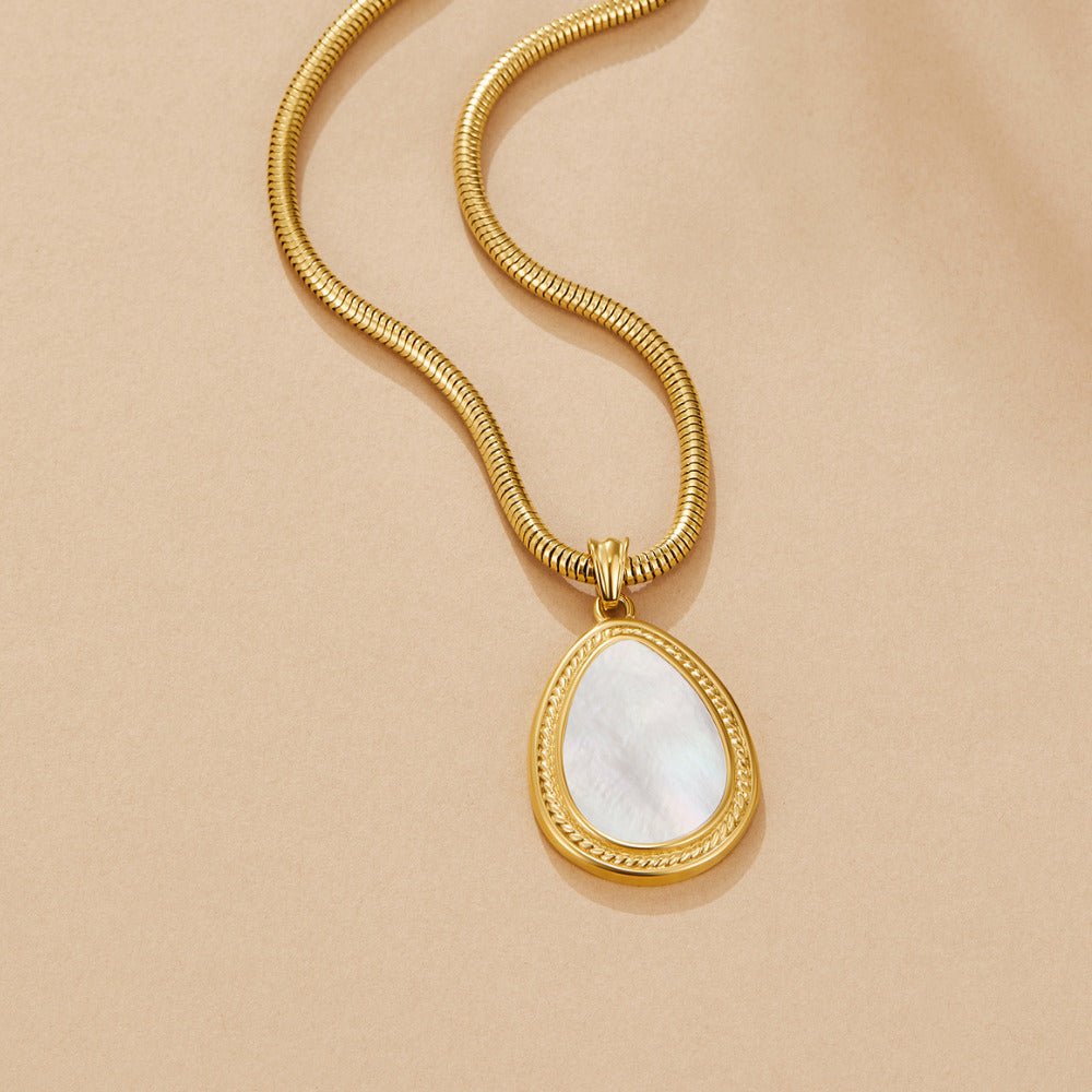 Mother Of Perlen Teardrop Halskette Alma