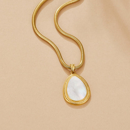 Mother Of Perlen Teardrop Halskette Alma