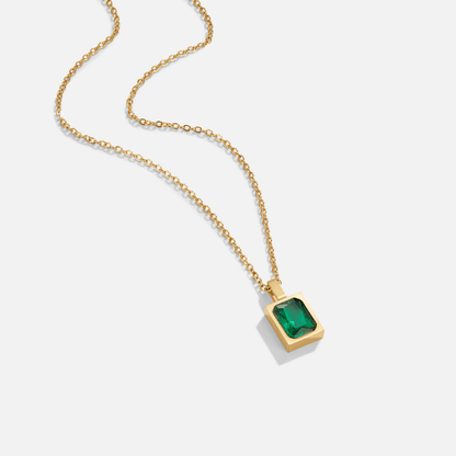 Mystic Green Kristall Halskette Alma