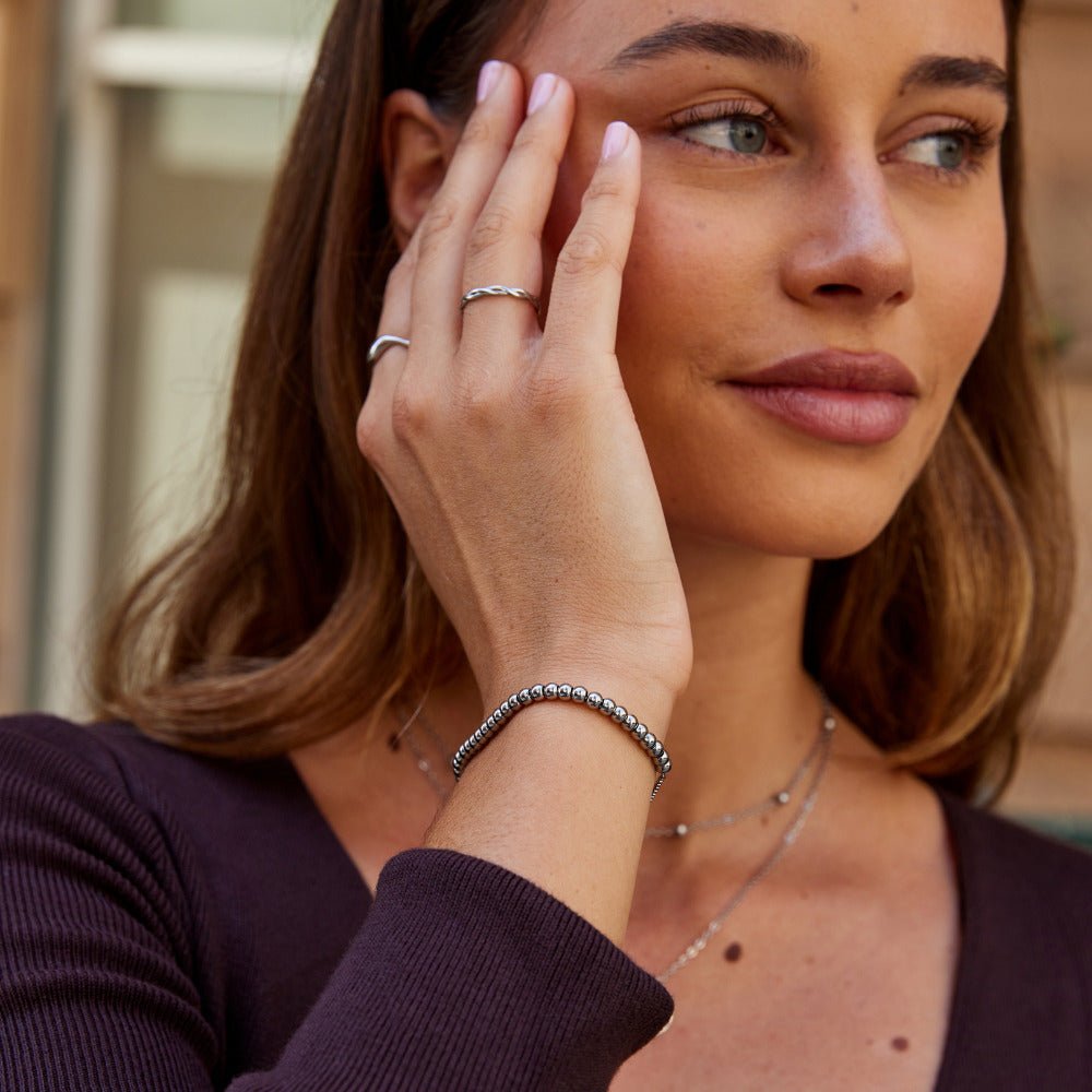 Niloya Perlen Silber Armband Alma