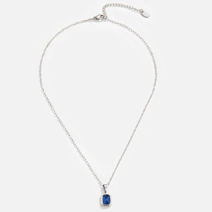 Ocean Blue Pendant Silber Halskette Alma