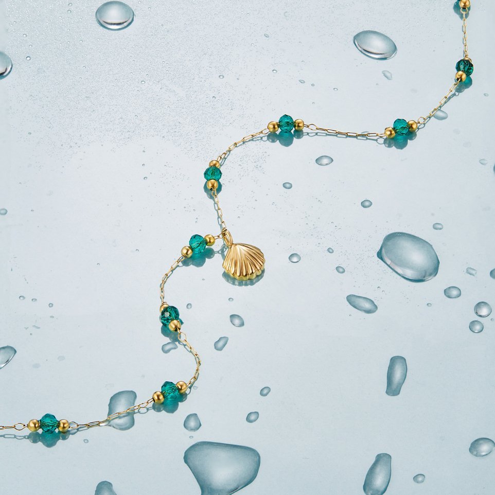 Ocean Lover Shell & Perlenhalskette Set Alma