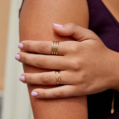Ohio Mehrlagige Goldring Alma