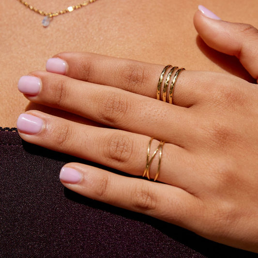 Ohio Mehrlagige Goldring Alma