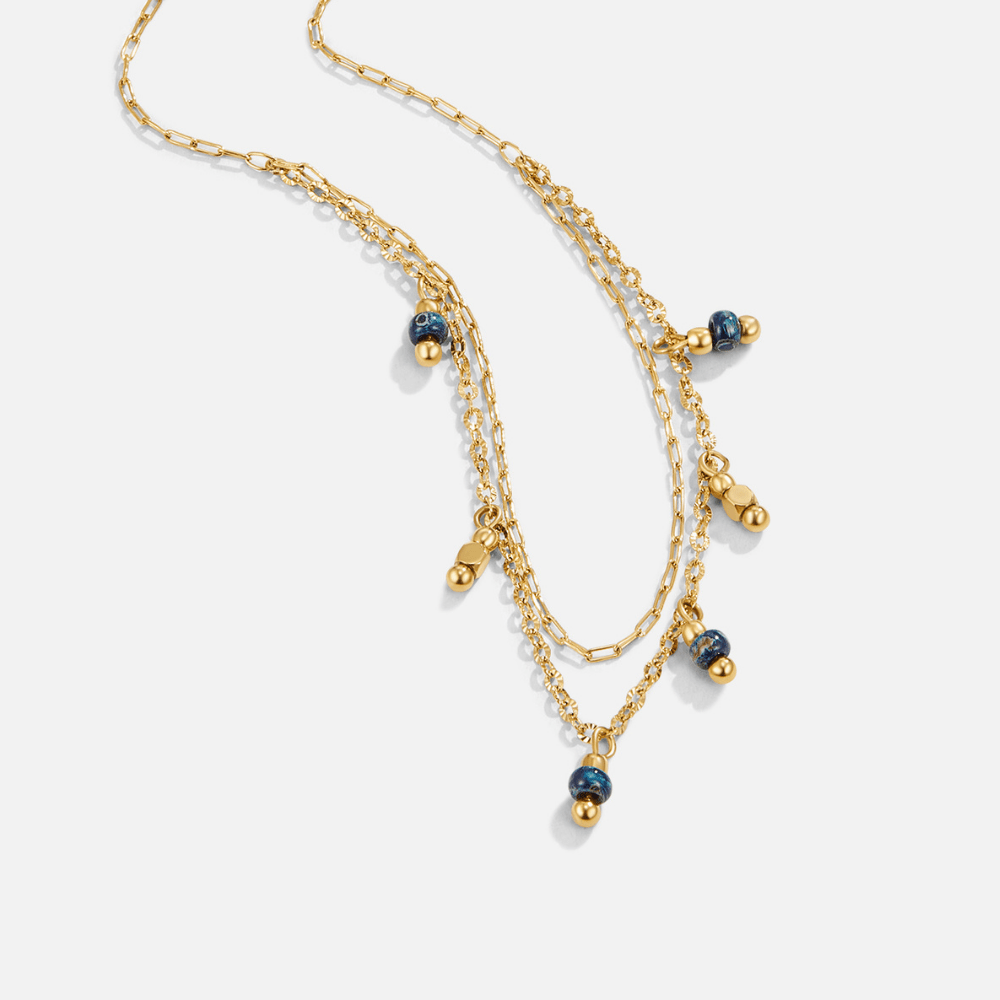 Olivia Blue Droplet Halskette Alma