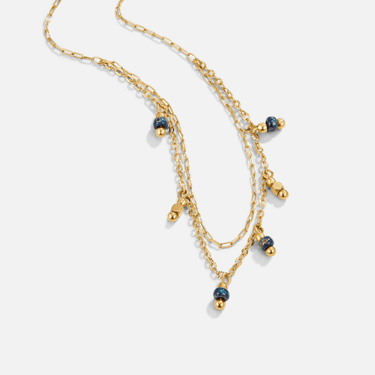 Olivia Blue Droplet Halskette Alma