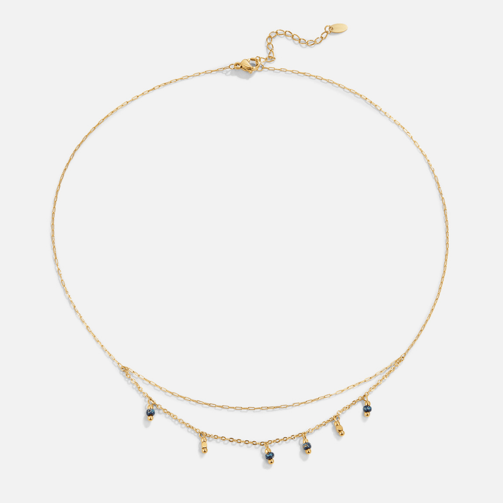Olivia Blue Droplet Halskette Alma