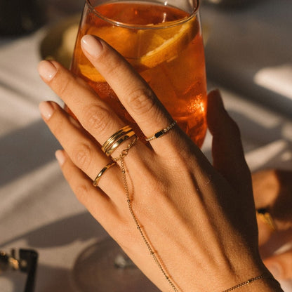 Onyx Black Kristall Ring Alma