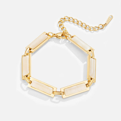 Opal Gold Baguette Armband Alma