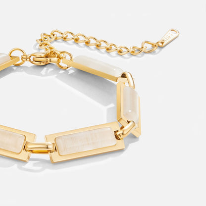 Opal Gold Baguette Armband Alma