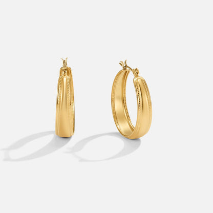 Orelia Gold Creolen Ohrringe Alma