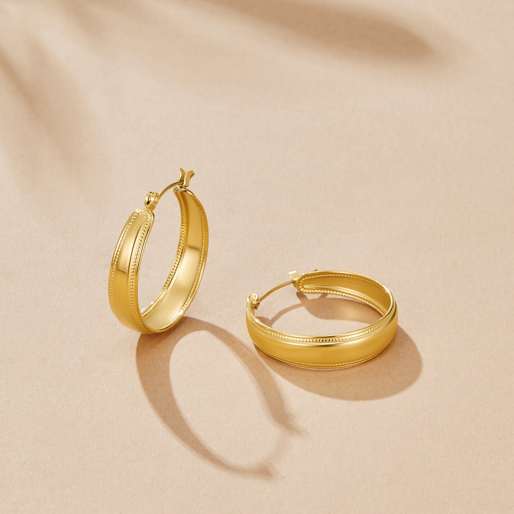 Orelia Gold Creolen Ohrringe Alma