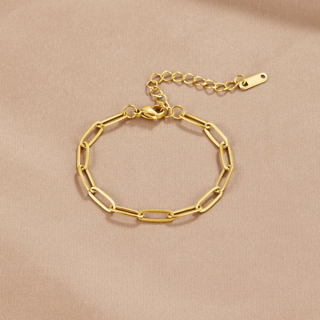 Paperclip Goldarmband Alma
