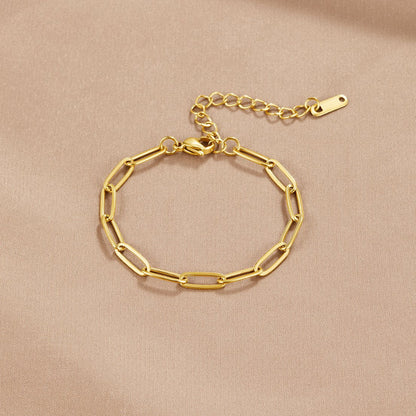 Paperclip Goldarmband Alma