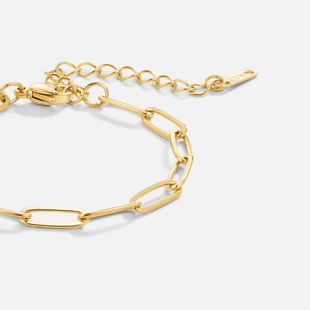 Paperclip Goldarmband Alma