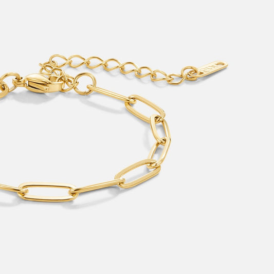 Paperclip Goldarmband Alma