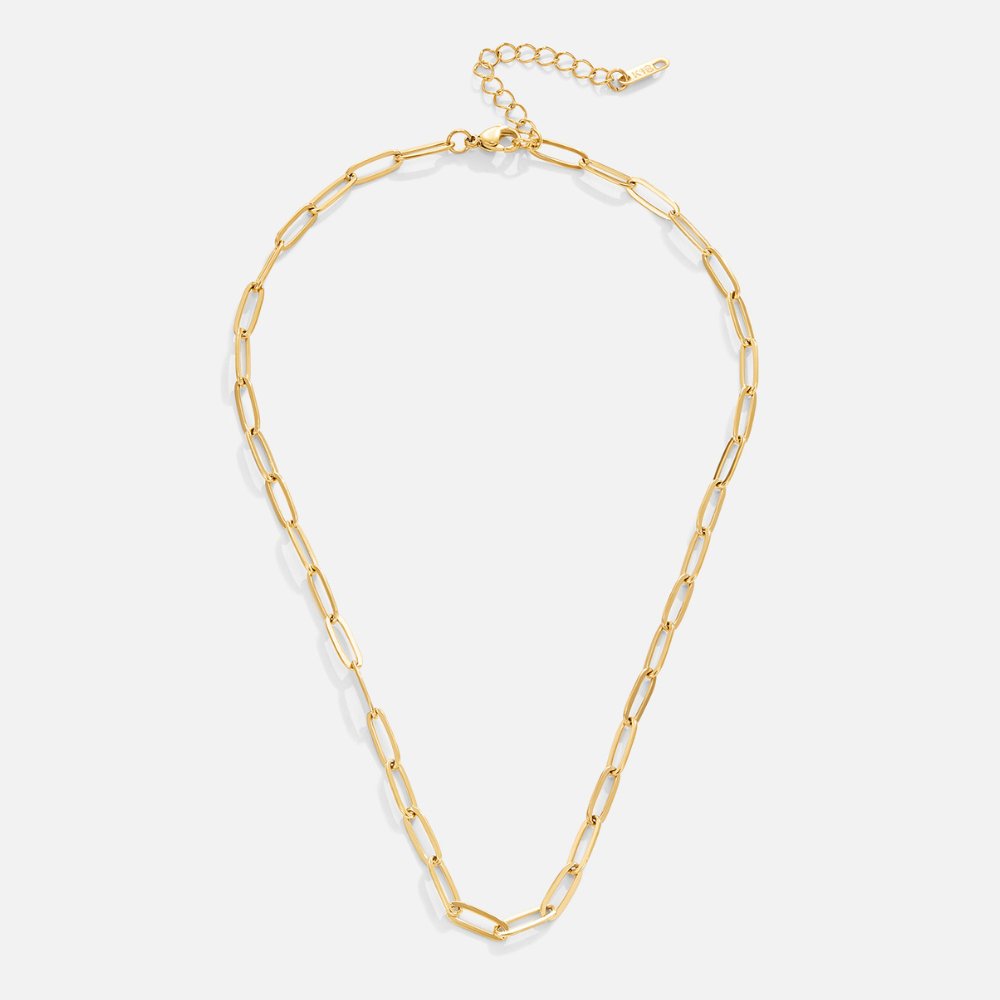 Paperclip Goldhalskette Alma