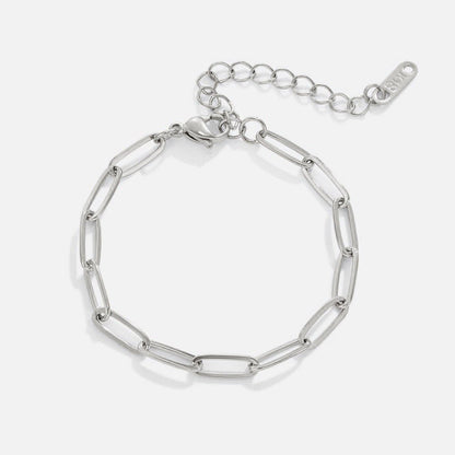 Paperclip Silber Armband Alma