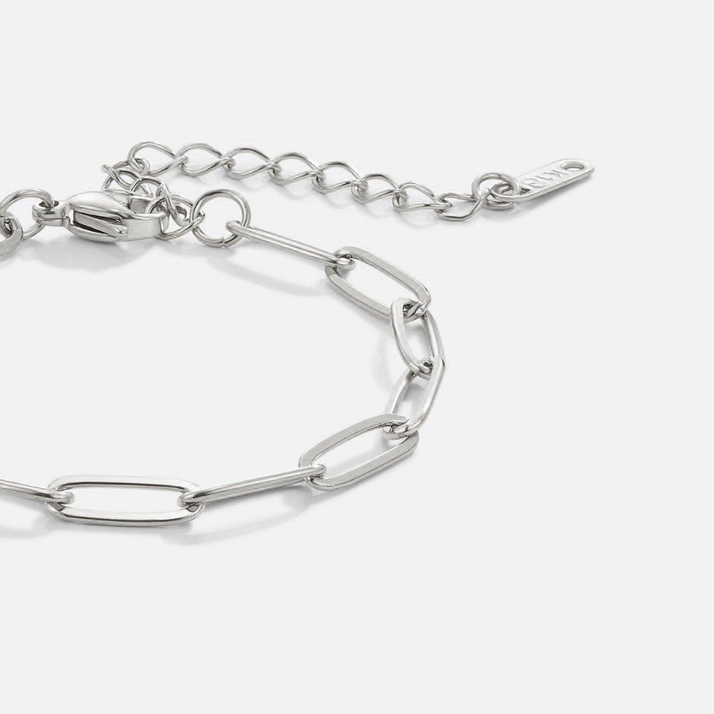 Paperclip Silber Armband Alma