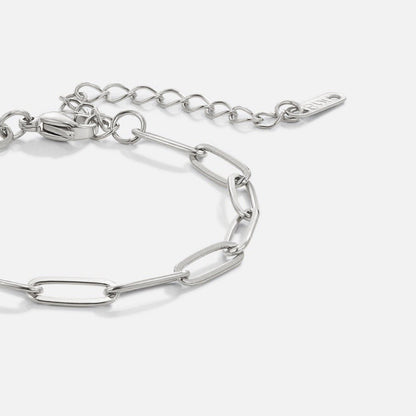 Paperclip Silber Armband Alma