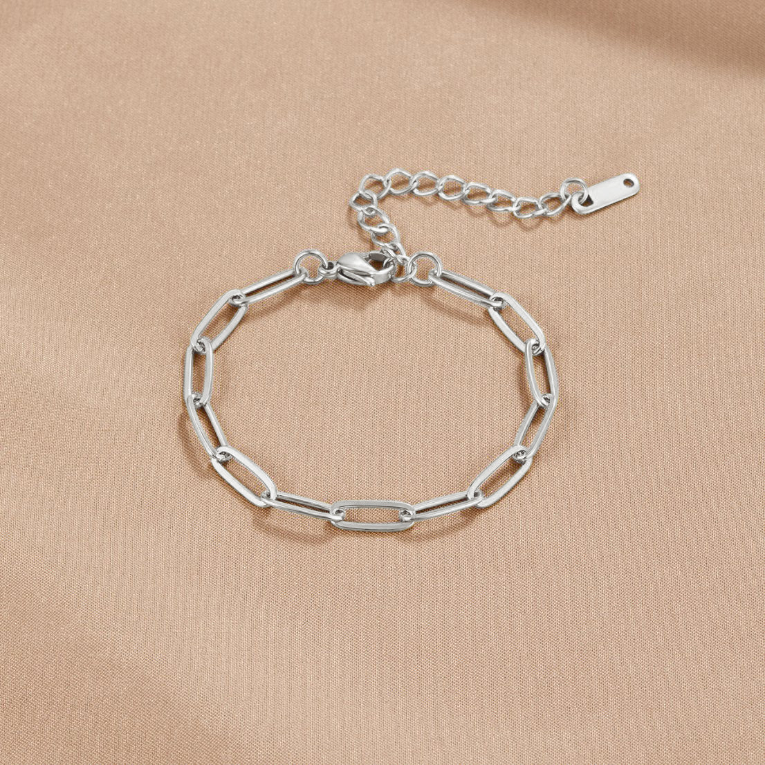 Paperclip Silber Armband Alma