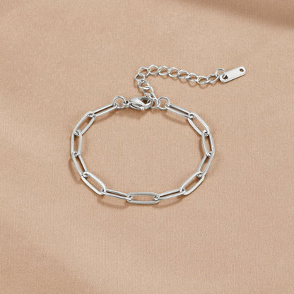 Paperclip Silber Armband Alma