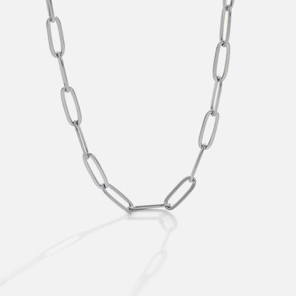 Paperclip Silber Halskette Alma