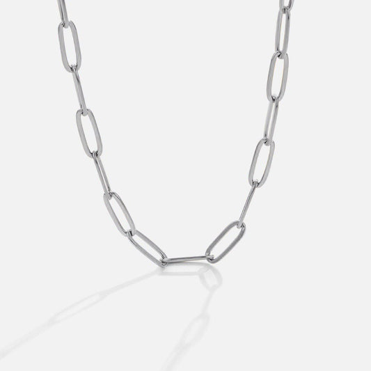 Paperclip Silber Halskette Alma