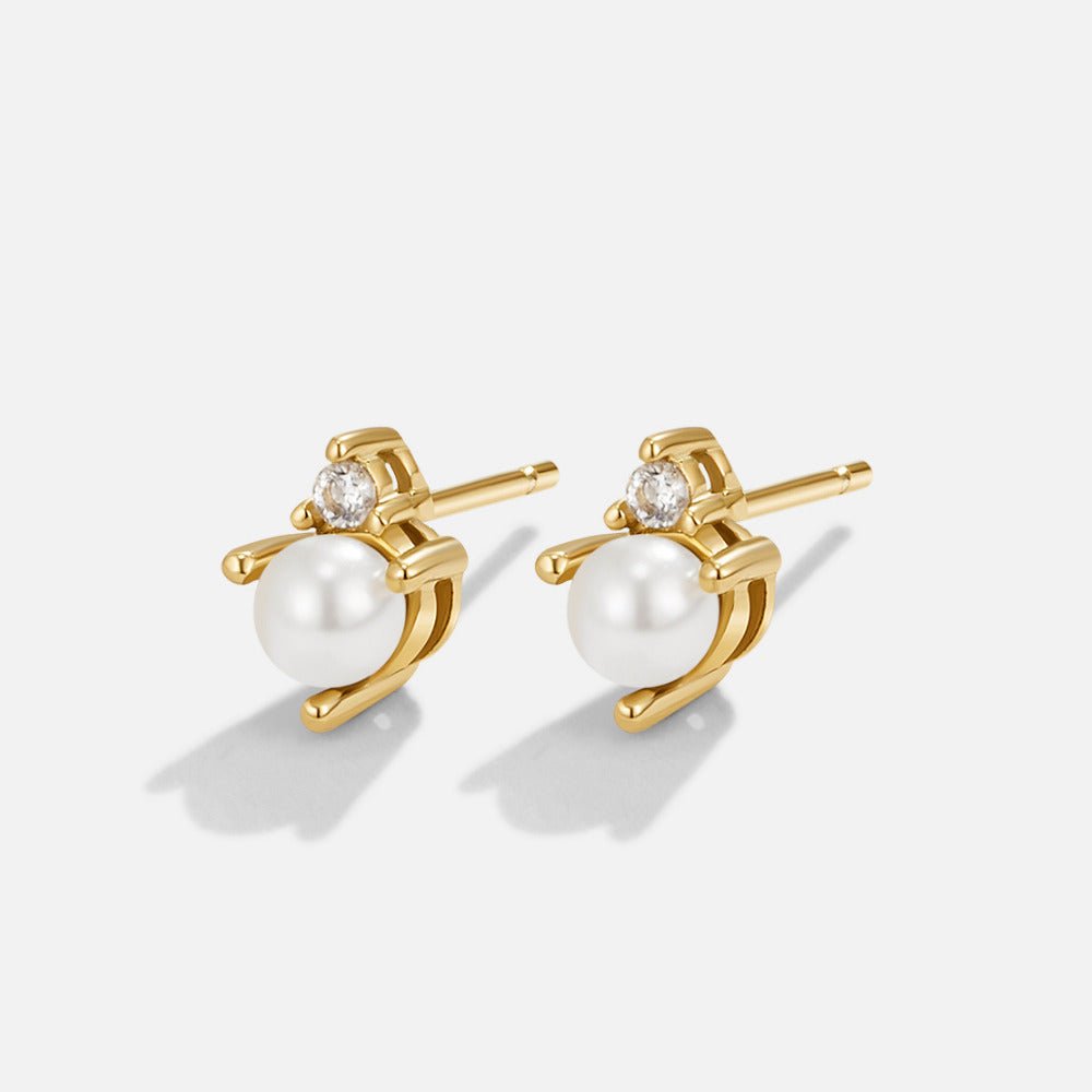 Perlen & Kristall Stecker Ohrringe Alma