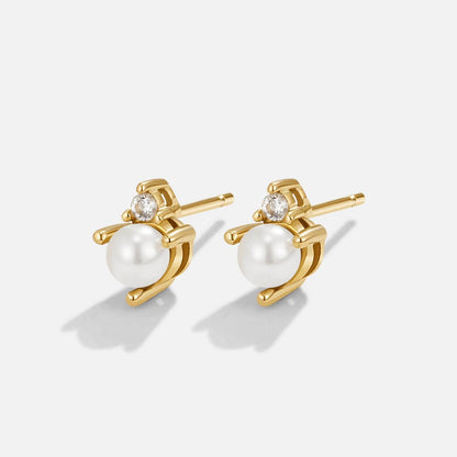 Perlen & Kristall Stecker Ohrringe Alma