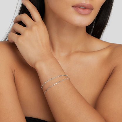 Pia Silber Mehrlagige Armband Alma